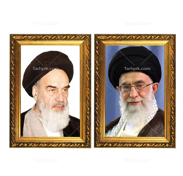 عکس آیت الله خامنه ای و امام خمینی