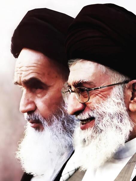 عکس آیت الله خامنه ای و امام خمینی