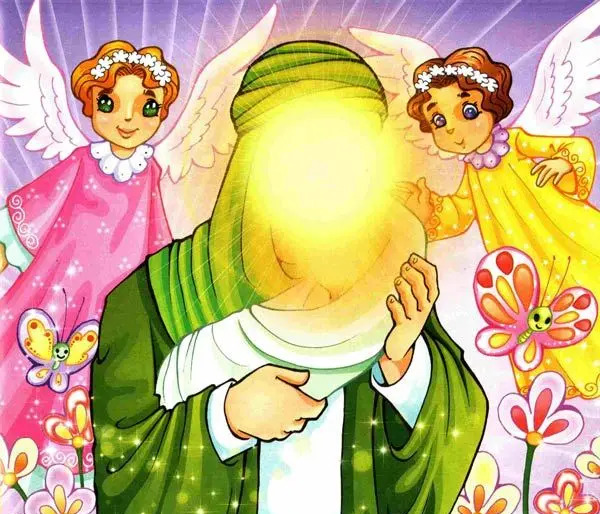 عکس نقاشی امام زمان رنگ شده