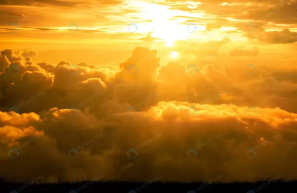 عکس آسمان در غروب آفتاب