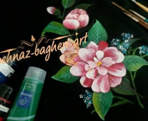 عکس گل صد برگ نقاشی