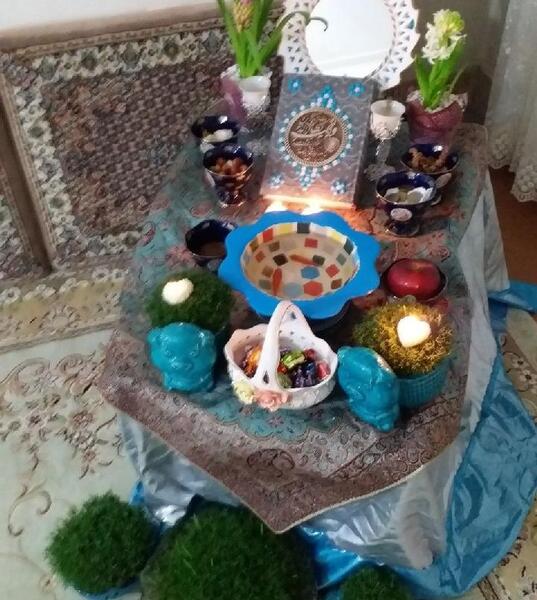 عکس سفره هفت سین در خانه ساده