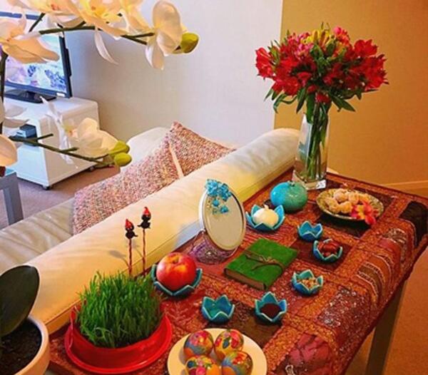 عکس تزیین سفره هفت سین ساده