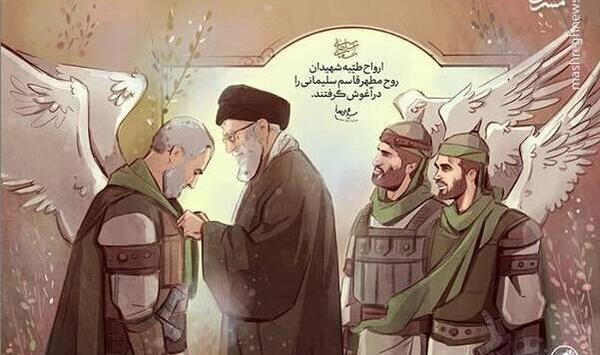 عکس آیت الله خامنه ای و سردار سلیمانی