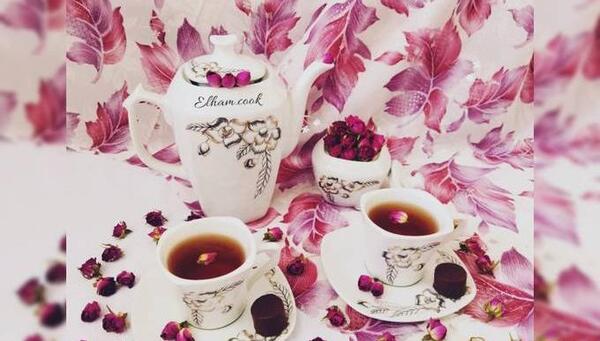 عکس گل و چایی