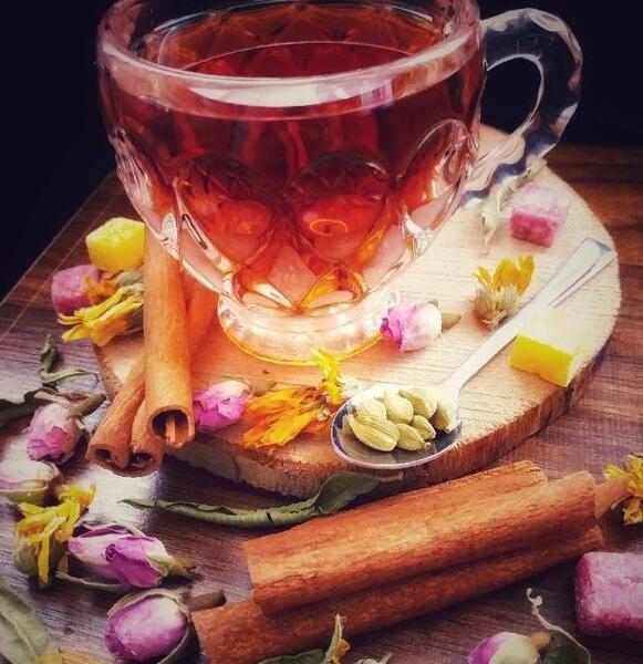 عکس گل و چایی
