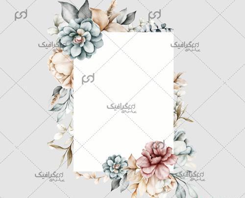 عکس گل حاشیه قاب