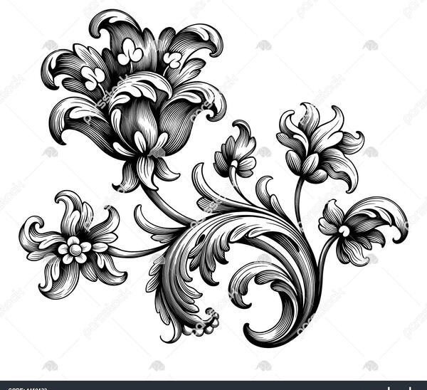 عکس گل حاشیه قاب