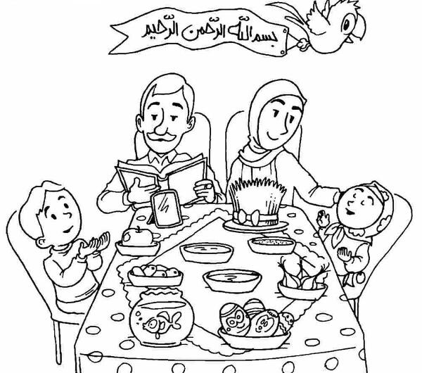 نقاشی عکس سفره هفت سین کارتونی