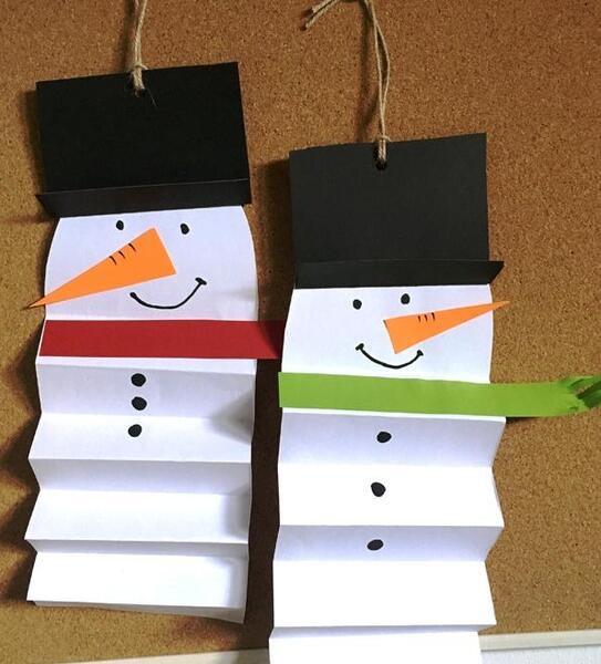 عکس آدم برفی برای کاردستی