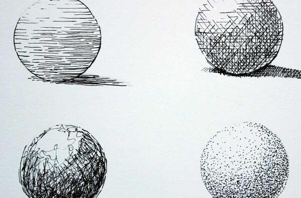 عکس سیاه قلم دایره ای