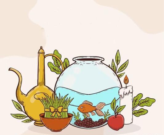 عکس سفره هفت سین فانتزی نقاشی