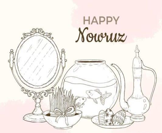 عکس سفره هفت سین فانتزی نقاشی