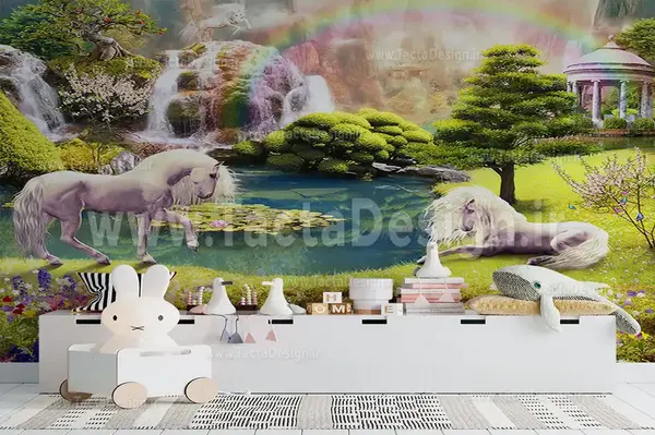 عکس اسب سفید زیبا در طبیعت