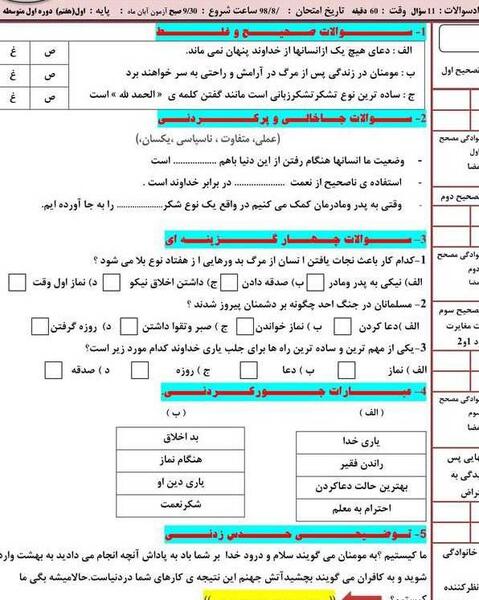 عکس پیام های آسمانی هفتم