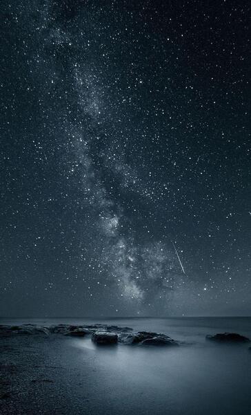 عکس تصویر زمینه اسمان شب