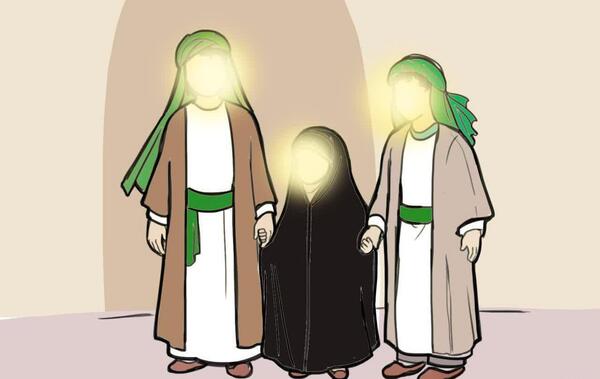 عکس امام حسین و زینب