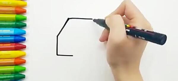 عکس نقاشی ماشین آتش نشانی کودکانه