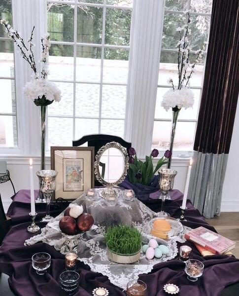 عکس سفره هفت سین ساده برای نقاشی