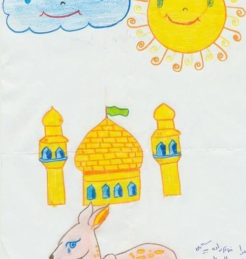 عکس نقاشی آهو ساده
