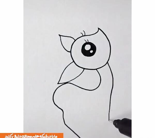 عکس نقاشی آهو ساده