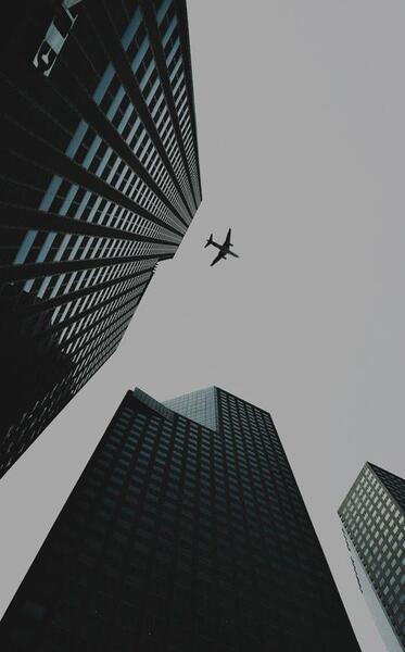 عکس از هواپیما در آسمان