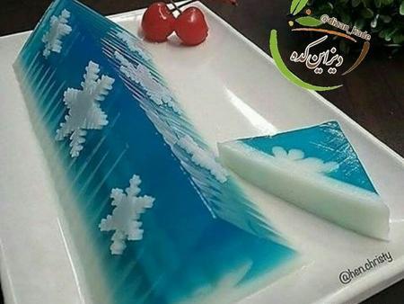 عکس ژله سه بعدی آدم برفی