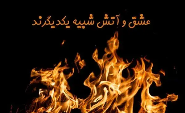 عکس آتش طبیعی در شب