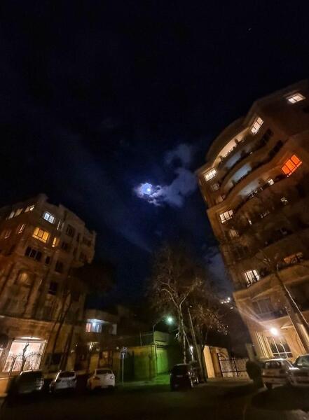 عکس آسمان شب تهران