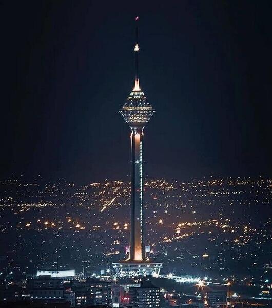 عکس آسمان شب تهران