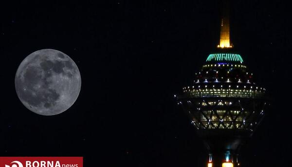 عکس آسمان شب تهران
