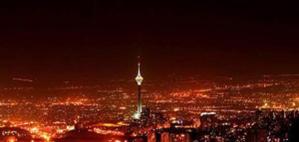 عکس آسمان شب تهران