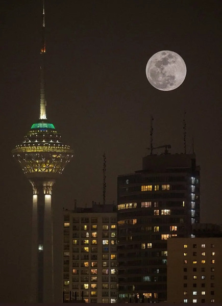 عکس آسمان شب تهران
