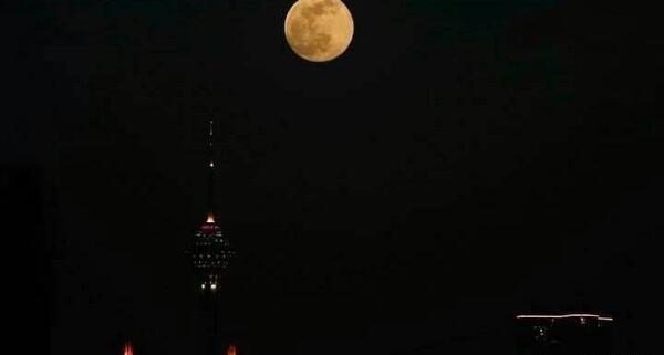 عکس آسمان شب تهران