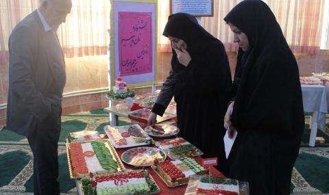 عکس پرچم ایران با خیار و گوجه و پنیر