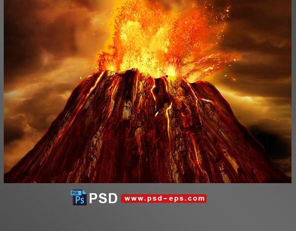 دانلود عکس فوران آتشفشان