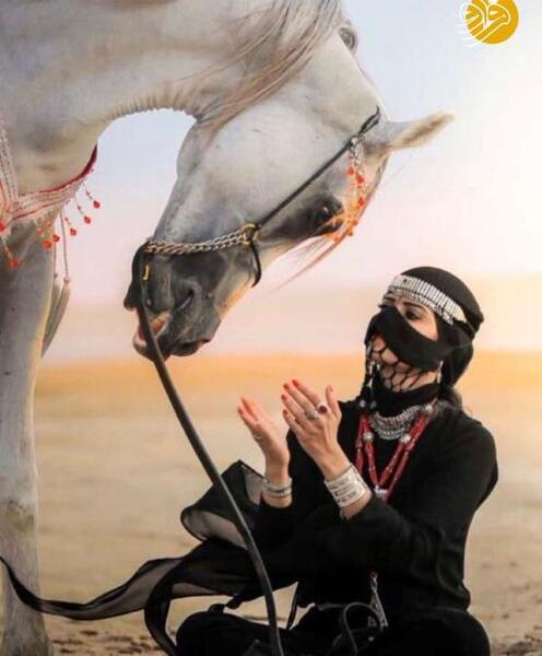 عکس اسب سوار دختر