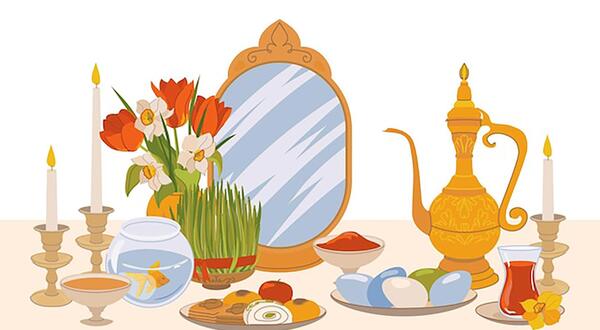 عکس سفره هفت سین برای پیک نوروزی