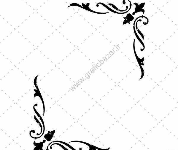 عکس حاشیه گل برای متن