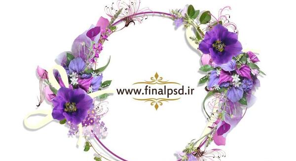 عکس حاشیه گل برای متن