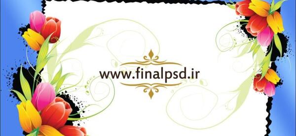 عکس حاشیه گل برای متن