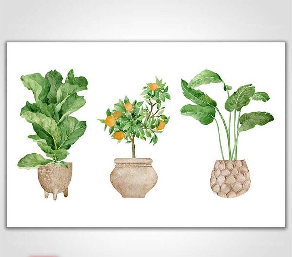 عکس گل در گلدان برای نقاشی