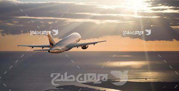 عکس آسمان و هواپیما
