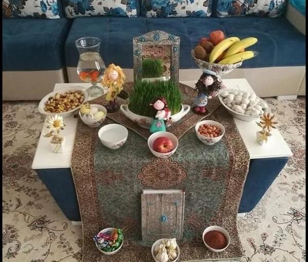 عکس سفره هفت سین ساده در خانه
