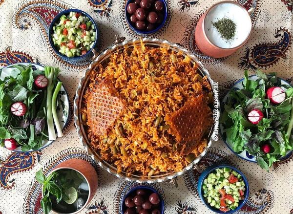 عکس سفره غذا ایرانی