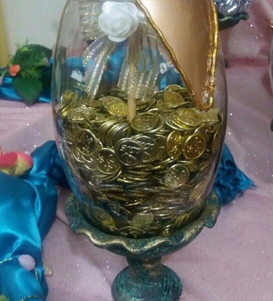 عکس تزیین سکه سفره هفت سین
