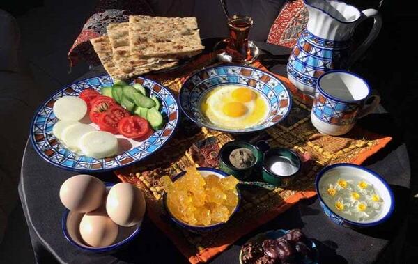 عکس صبحانه مفصل ایرانی