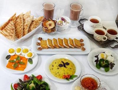 عکس صبحانه مفصل ایرانی