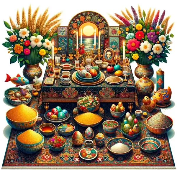 سنتی باکلاس عکس سفره هفت سین