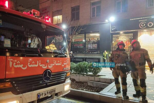 عکس آتش گرفتن بیمارستان گاندی